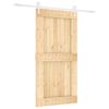 vidaXL Porte coulissante Naturel et Blanc 100 x 210 cm