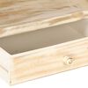 vidaXL Table basse Blanc 90x50x40 cm Bois de manguier massif
