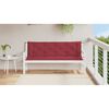 vidaXL Coussin de banc de jardin rouge bordeaux tissu oxford