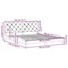 vidaXL Cadre de lit sans matelas gris clair 180x200 cm tissu