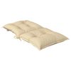 vidaXL Coussins de chaise de jardin &agrave; dossier bas lot de 4 beige