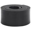 vidaXL Bordure en caoutchouc de chasse-neige noir 180x10x1 cm