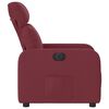 vidaXL Fauteuil inclinable électrique Rouge bordeaux Tissu