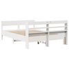 vidaXL Cadre de lit sans matelas blanc 140x200 cm bois de pin massif