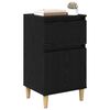 vidaXL Cabinet de chevet Ch&ecirc;ne noir 40 x 35 x 70 cm Bois d'ing&eacute;nierie