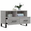 vidaXL Meuble TV Sonoma gris 80x36x50 cm Bois d'ing&eacute;nierie