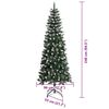 vidaXL Sapin de No&euml;l artificiel Vert 240 cm PVC, plastique et acier