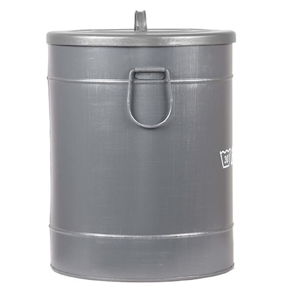 LABEL51 Panier &agrave; linge 32x32x43 cm M Gris antique