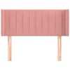 vidaXL T&ecirc;te de lit avec oreilles Rose 93x16x78/88 cm Velours