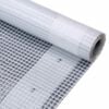vidaXL B&acirc;che Leno 260 g/m&sup2; 1,5 x 5 m Blanc