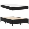 vidaXL Cadre de lit avec matelas Noir 120 x 190 cm tissu