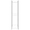 vidaXL Portant de bois de chauffage 110x28x116 cm acier inoxydable