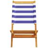 vidaXL Chaises de jardin pliantes lot de 4 tissu et bois massif