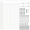 vidaXL Cl&ocirc;ture de jardin 8 pcs Blanc 13,6 x 0,6 m