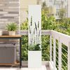 vidaXL &Eacute;cran de confidentialit&eacute; de jardin Fretwork Blanc 32 x 140 cm
