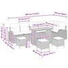 vidaXL Ensemble de canap&eacute; de jardin avec coussin 10 pcs Gris