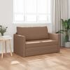 vidaXL Canap&eacute;-Lit 110cm Cappuccino Simili cuir
