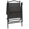 vidaXL Chaises de jardin pliables lot de 4 en acier et textilène
