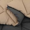 vidaXL Duvet d'hiver Anthracite et Taupe 200 x 200 cm Microfibre