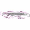 vidaXL Cadre de lit Blanc 180 x 200 cm Pin massif