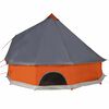 vidaXL Tente familiale tipi 12 personnes gris et orange imperm&eacute;able