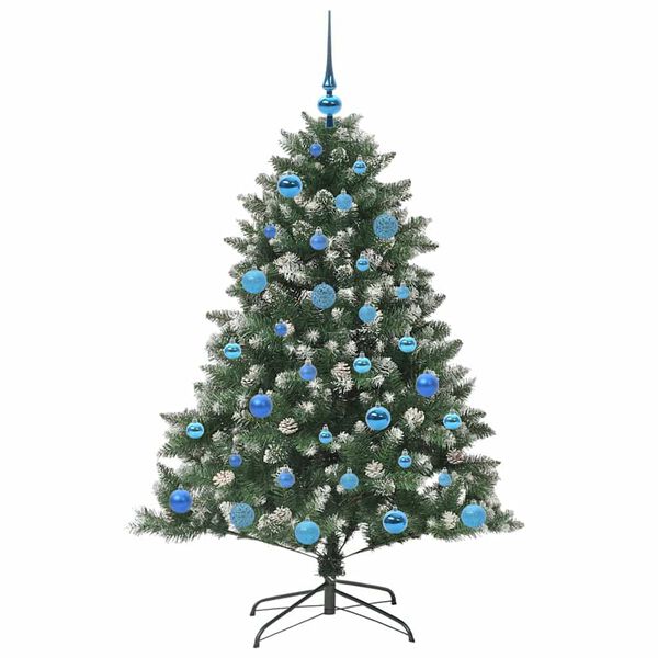 vidaXL Sapin de No&euml;l artificiel Vert 150 cm PVC, plastique et acier
