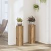 vidaXL Supports pour plantes 2 pcs chêne artisanal bois d'ingénierie