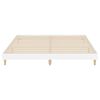 vidaXL Cadre de lit sans matelas blanc brillant 200x200 cm