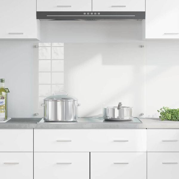 vidaXL Protection de cuisine Transparent 90 x 60 cm verre trempé