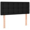 vidaXL T&ecirc;te de lit &agrave; LED Noir 90x5x78/88 cm Tissu