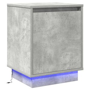 vidaXL Cabinet de chevet Gris b&eacute;ton 39 x 34,5 x 50 cm