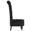 vidaXL Chaise à dossier haut noir velours conception de bouton