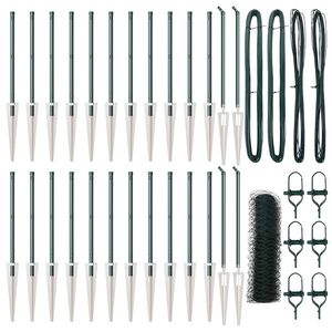 vidaXL Poteau de cl&ocirc;ture. Vert