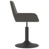 vidaXL Tabouret de bar Gris fonc&eacute; Velours
