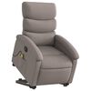 vidaXL Fauteuil inclinable de massage &eacute;lectrique Taupe Tissu