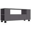 vidaXL Meuble TV Gris 120x35x48 cm Bois d'ing&eacute;nierie