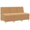 vidaXL Unit&eacute; de Sofa Modulaire Sans Accoudoirs 3 pc Beige