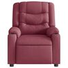 vidaXL Fauteuil de massage inclinable Rouge bordeaux Tissu