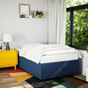 vidaXL Cadre de lit sans matelas bleu 120x190 cm tissu