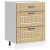 vidaXL Armoire de cuisine Lucca ch&ecirc;ne sonoma bois ing&eacute;nierie
