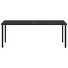 vidaXL Table de Jardin Noir 200 x 80 x 73 cm M&eacute;tal