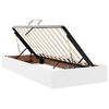 vidaXL Lit avec rangement et matelas Blanc 90 x 190 cm Simili cuir