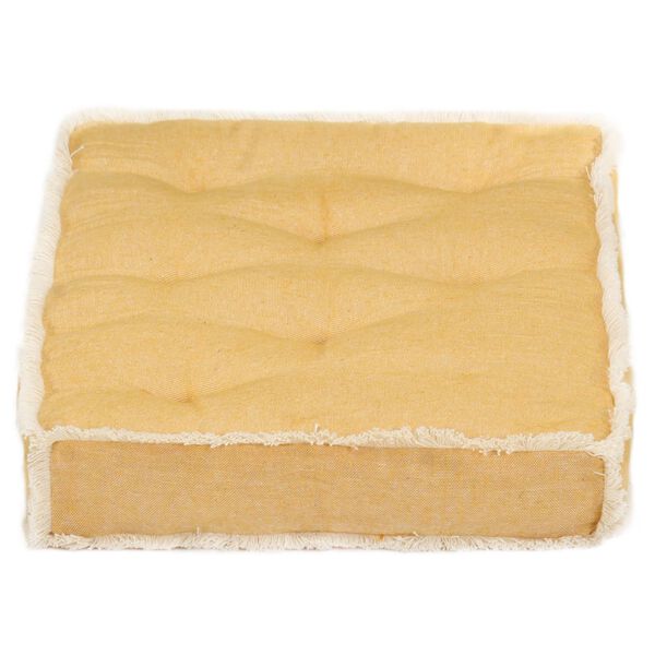 vidaXL Coussin de canap&eacute; palette Jaune 73x40x7 cm