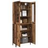 vidaXL Haut Armoire 2 pcs Bois ancien Bois d'ing&eacute;nierie