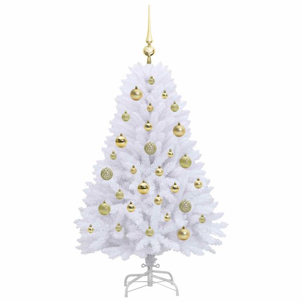 vidaXL Sapin de No&euml;l Artificiel &agrave; Branches Articul&eacute;es Blanc 120 cm