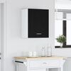 vidaXL Armoire suspendue avec &eacute;tag&egrave;re Riga Ch&ecirc;ne noir 50 x 31 x 60 cm