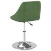 vidaXL Chaises pivotantes &agrave; manger lot de 4 Vert fonc&eacute; Velours