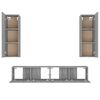 vidaXL Ensemble de meubles TV 4 pcs Sonoma gris Bois d'ingénierie