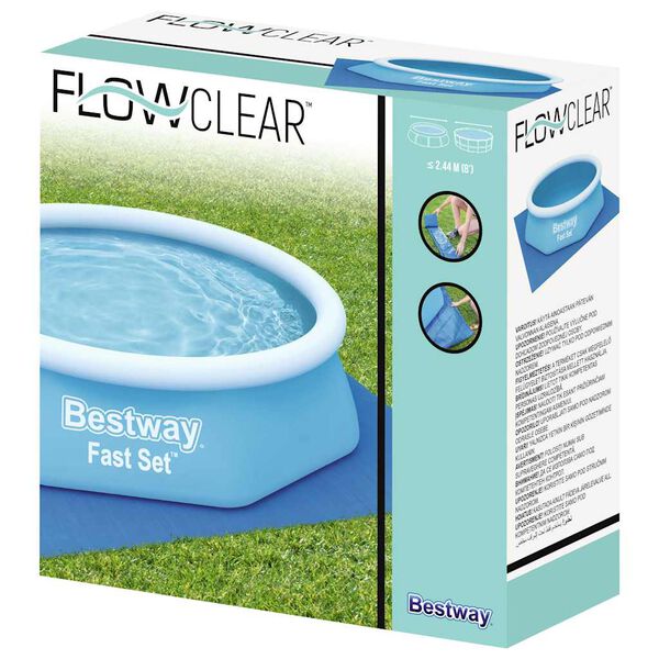 Bestway Tapis de sol de piscine Flowclear 274x274 cm