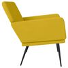vidaXL Banc Jaune 108x79x79 cm Velours